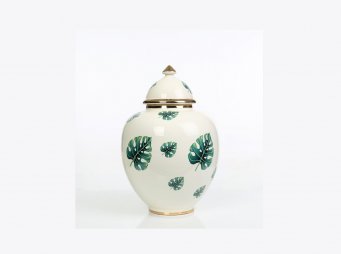 AK.NRH0085 JUMBO AH KP YEL GOLD YAPRAK DESENL 38 CM
